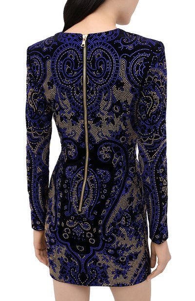 Хлопковое платье BALMAIN, арт. UF16339/C255, фото 4