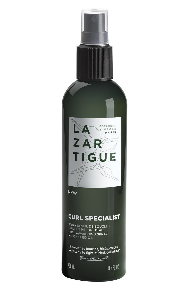 Спрей для укладки кудрявых волос curl specialist (250ml) LAZARTIGUE бесцветного цвета, арт. 10L01510C | Фото 1 (Нос: Не проставлено; Региональные ограничения белый список (Axapta Mercury): Не проставлено; Назначение: Для волос; Тип продукта: Мисты / Спреи; Тип волос: Кудрявые)