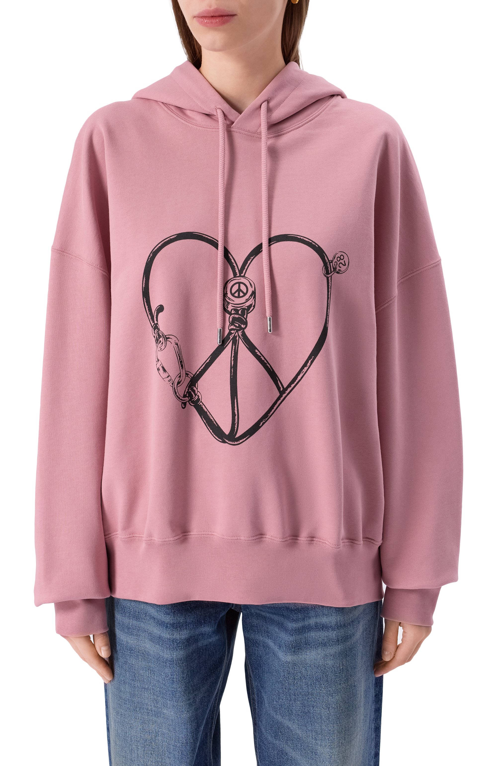 Хлопковое худи M05CH1NO JEANS, арт. A1708/3228, фото 3