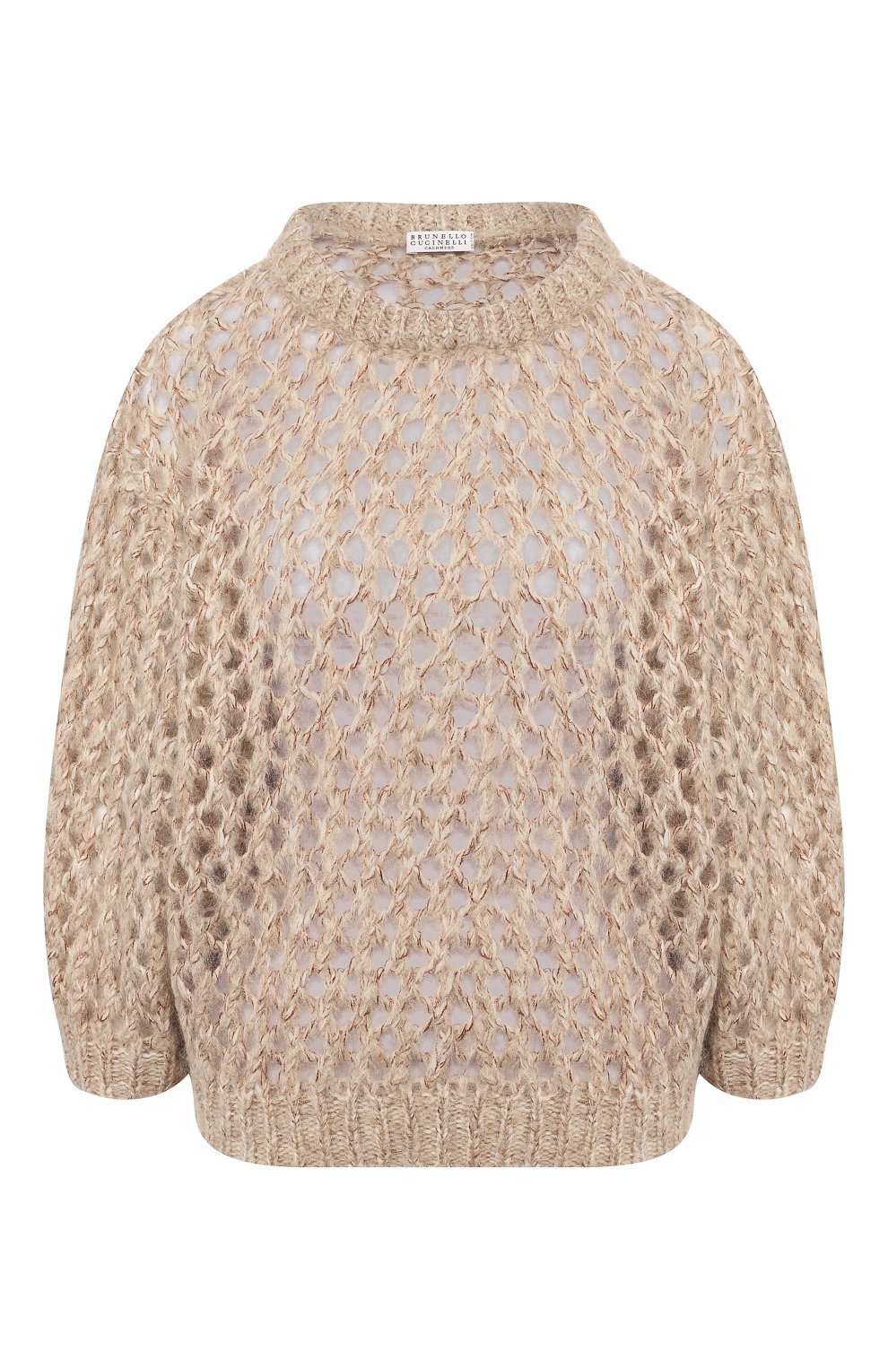 Свитер BRUNELLO CUCINELLI бежевого цвета по цене 113000 руб., арт. M9F386200, фото 1 Свитер BRUNELLO CUCINELLI, арт. M9F386200, фото 1