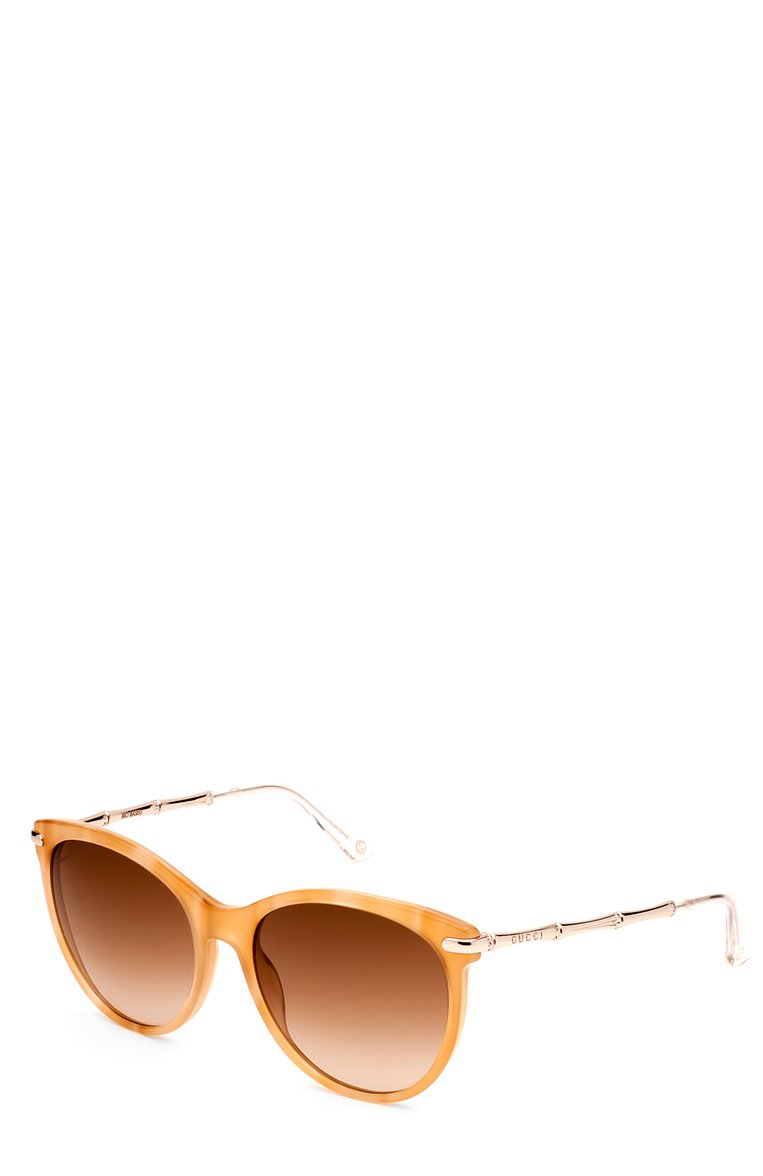 Женские солнцезащитные очки GUCCI оранжевого цвета, арт. 3771 HR3 | Фото 2 (Материал внутренний: Не назначено; Региональные ограничения белый список (Axapta Mercury): Не проставлено; Нос: Не проставлено; Тип очков: С/з)
