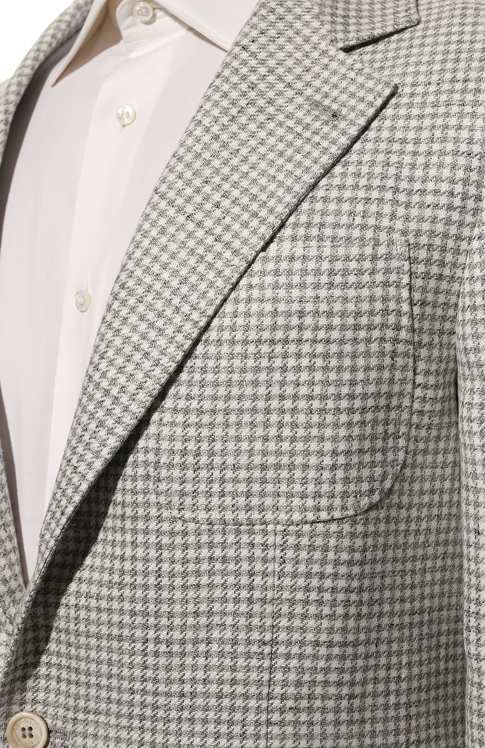 Пиджак изо льна и шерсти BRUNELLO CUCINELLI серого цвета по цене 336500 руб., арт. MW4747BND, фото 5 Пиджак изо льна и шерсти BRUNELLO CUCINELLI, арт. MW4747BND, фото 5