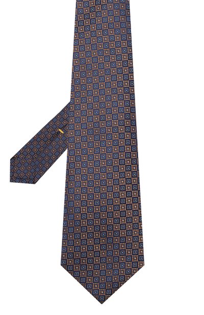 Шелковый галстук CANALI разноцветного цвета по цене 13350 руб., арт. 79/HX02113, фото 2 Шелковый галстук CANALI, арт. 79/HX02113, фото 2