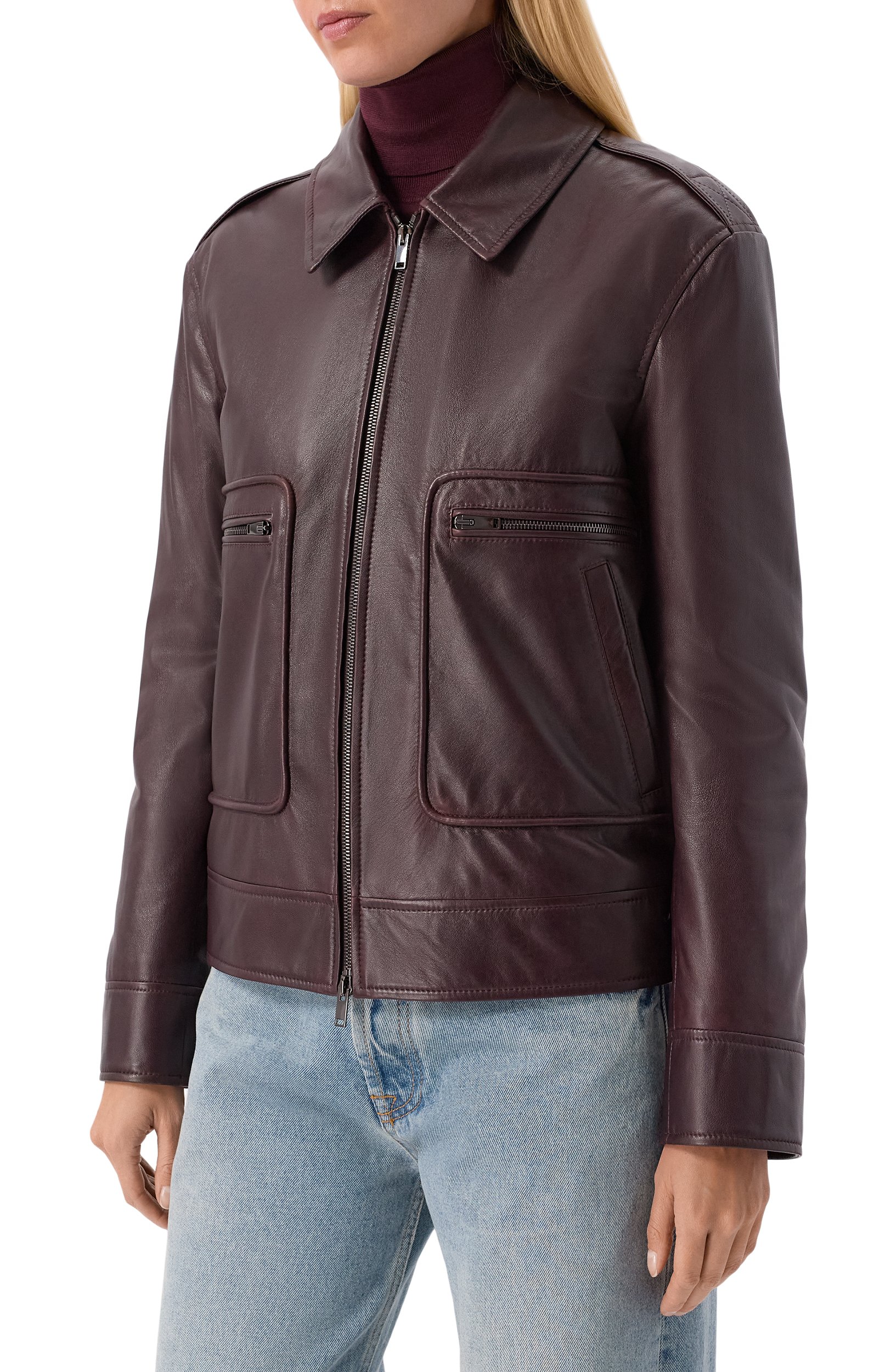 Кожаная куртка с отделкой из овчины MVST, арт. M26.1MW.LA72.1/LE0N LAMB LEATHER 052+AFRICA PEL0LU, фото 6