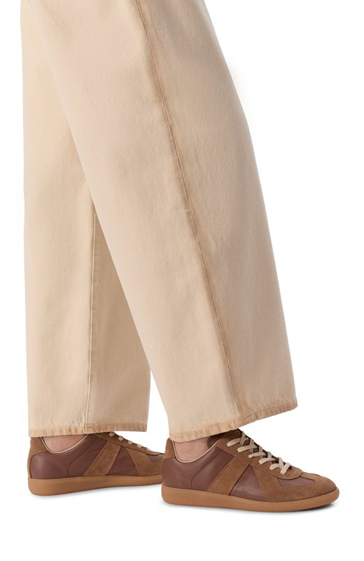 Кожаные кеды Replica Maison Margiela S58WS0109/P1895 Коричневый  S58WS0109/P1895 Фото 2