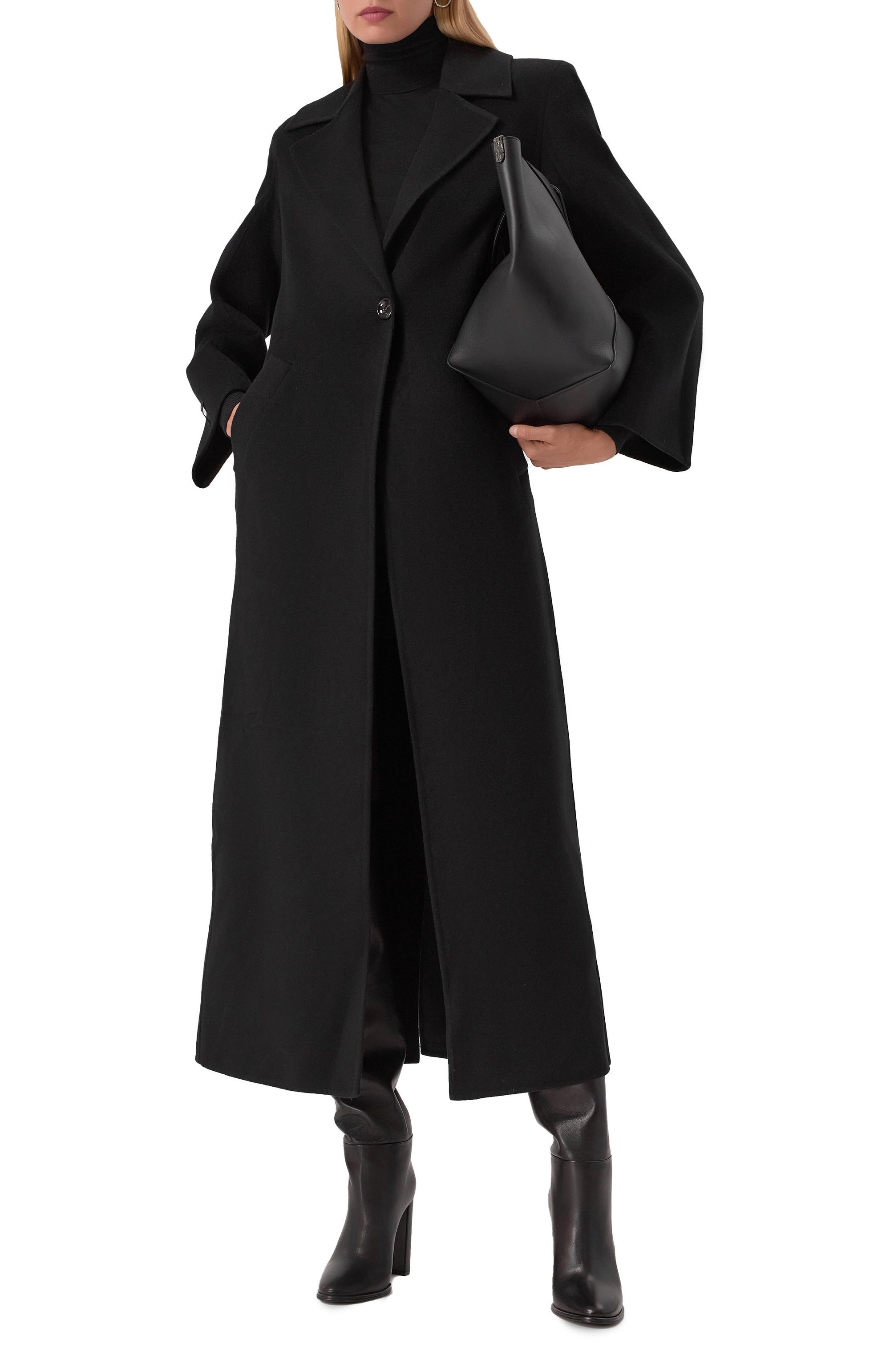 Пальто из шерсти и кашемира MANZONI24, арт. 25M1357-DB1/48, фото 2