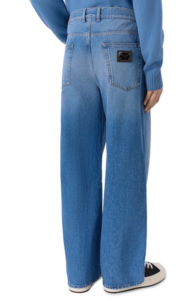 Джинсы over DOLCE & GABBANA синего цвета по цене 98950 руб., арт. GP15ND/G8NU8, фото 4 Джинсы over DOLCE & GABBANA, арт. GP15ND/G8NU8, фото 4