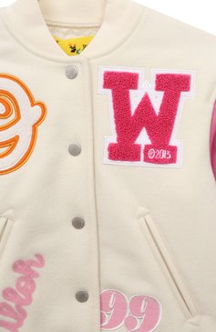 Шерстяной бомбер OFF-WHITE, арт. OGEH001F22FAB0010332, фото 3