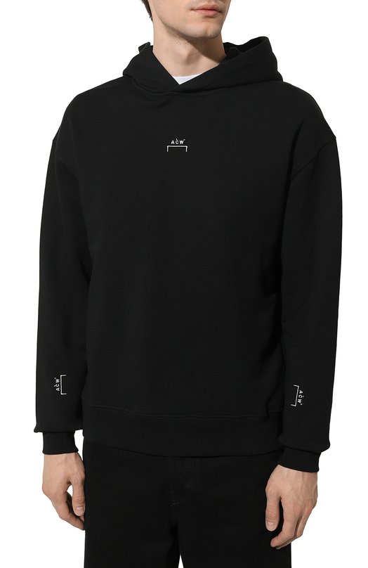 Хлопковое худи A-COLD-WALL Чёрный, фото 3