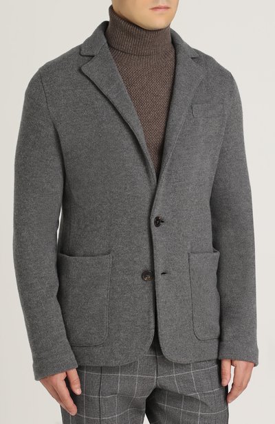 Однобортный пиджак из смеси шерсти и кашемира RALPH LAUREN, арт. 790662913, фото 3