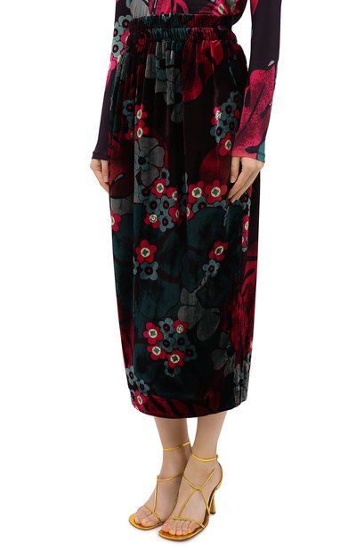 Юбка из вискозы и шелка DRIES VAN NOTEN фуксия цвета по цене 57300 руб., арт. 202-30870-1009, фото 4 Юбка из вискозы и шелка DRIES VAN NOTEN, арт. 202-30870-1009, фото 4