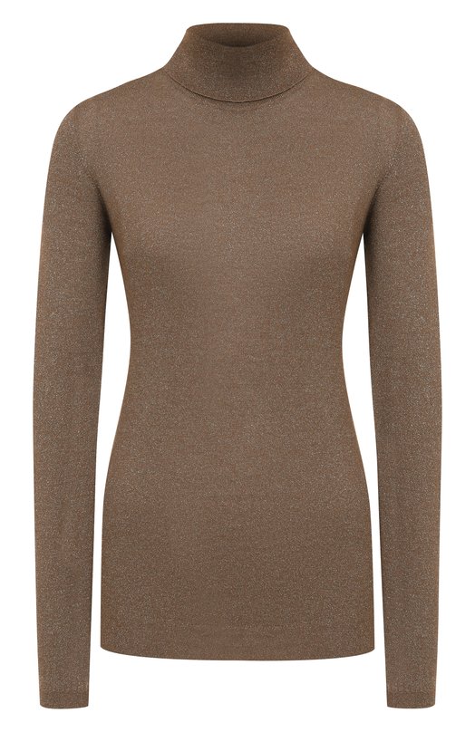 Водолазка из кашемира и шелка Brunello Cucinelli M41800063P Коричневый M41800063P