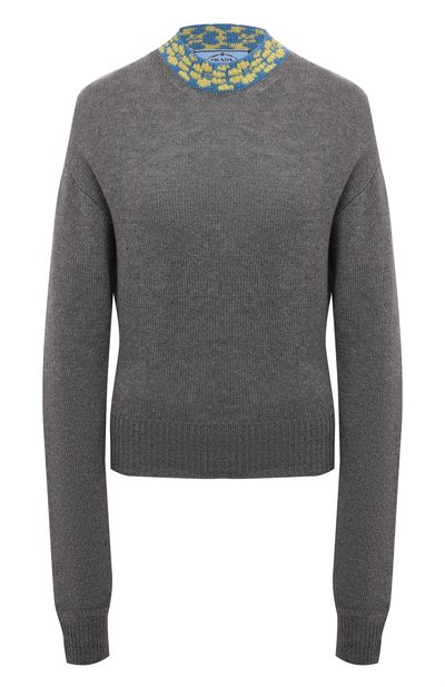 Женский пуловер из шерсти и кашемира PRADA, арт. P24M1T-10DA-F0L5S-212