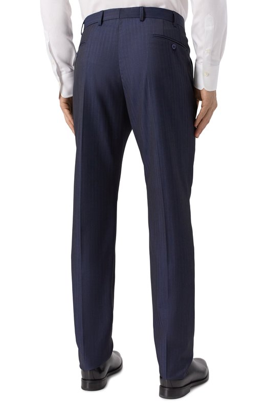 Шерстяные брюки Emporio Armani EM000032/TE13607 Синий  EM000032/TE13607 Фото 4