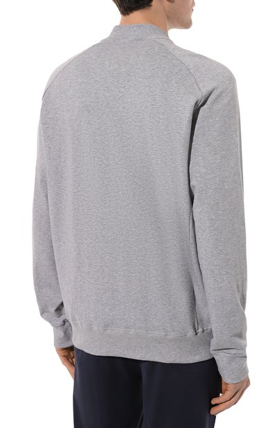 Хлопковая толстовка HANRO серого цвета по цене 24850 руб., арт. 075076., фото 4 Хлопковая толстовка HANRO, арт. 075076., фото 4