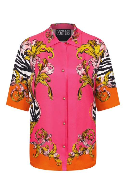 Рубашка из вискозы Versace Jeans Couture 78HAL2P9/NS646 Розовый 78HAL2P9/NS646