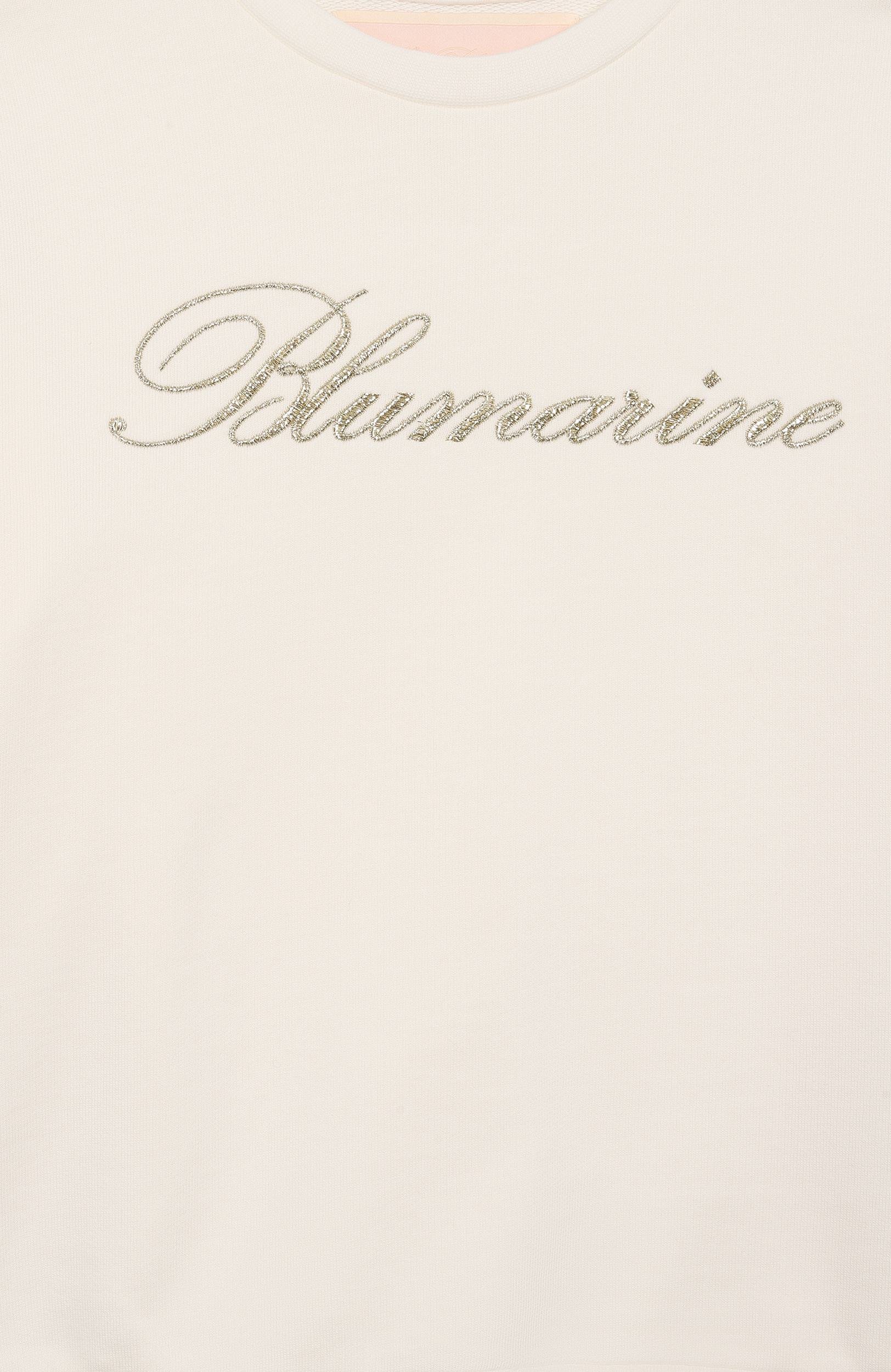 Хлопковый свитшот BLUMARINE, арт. BFFE0270/FF016, фото 3