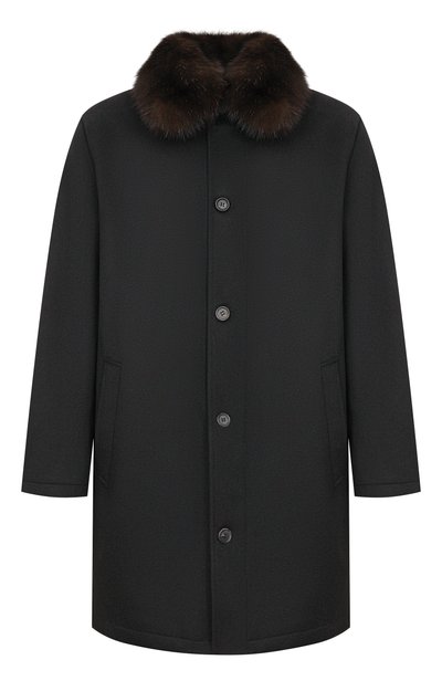 Мужское кашемировое пальто с подкладкой из соболя MVST, арт. M26.1MM.CM01.3/F184 CASHMERE+SABLE