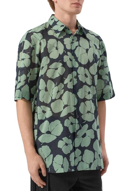 Хлопковая рубашка DRIES VAN NOTEN, арт. 020700/3069, фото 3