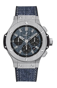 Мужские часы jeans steel HUBLOT бесцветного цвета, арт. 301.SX.2770.NR.JEANS16 | Фото 1 (Механизм: Автомат; Региональные ограничения белый список (Axapta Mercury): Не проставлено; Нос: Не проставлено; Материал корпуса: Сталь; Цвет циферблата: Синий; Ограничения доставки: m-style)