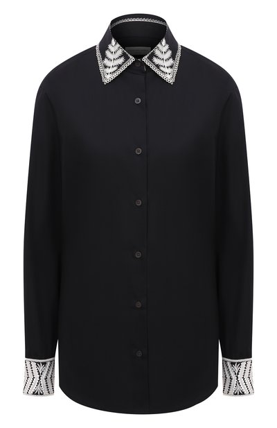 Женская хлопковая рубашка DRIES VAN NOTEN, арт. 211-30783-2293