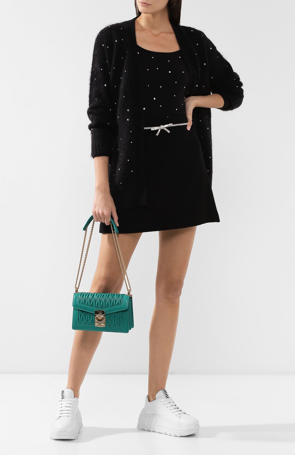 Сумка из кожи MIU MIU, арт. 5BD083-N88-F0MYE-OOO, фото 2