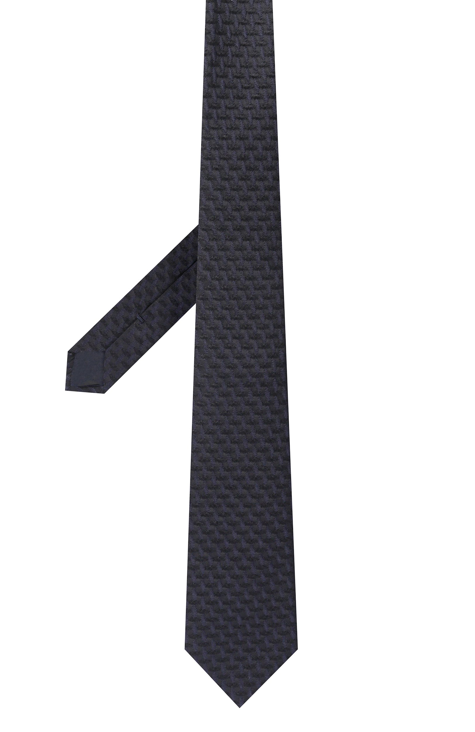 Шелковый галстук GIORGIO ARMANI темно-синего цвета по цене 23700 руб., арт. GM000800/TE22432, фото 3 Шелковый галстук GIORGIO ARMANI, арт. GM000800/TE22432, фото 3