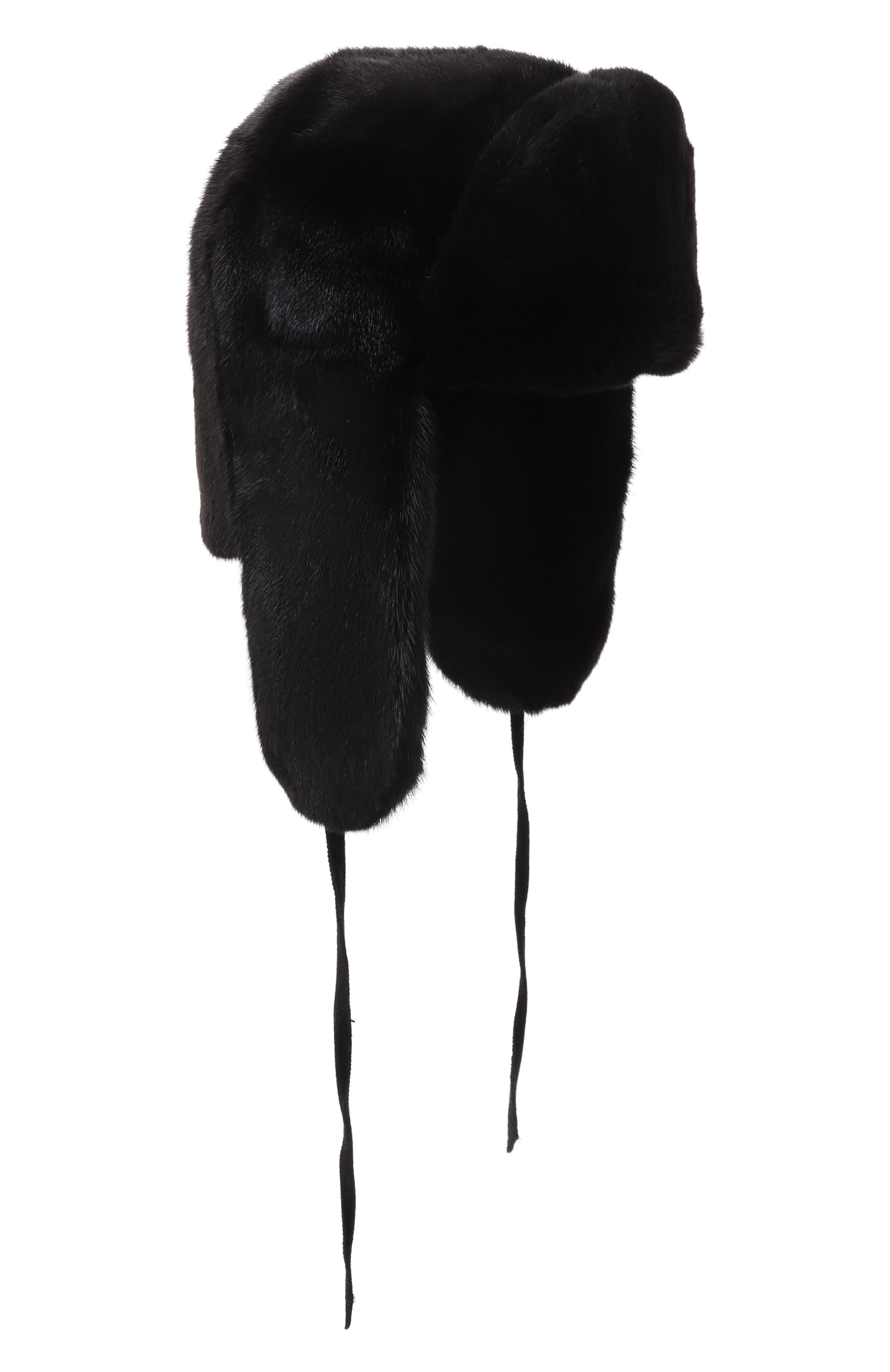 Меховая шапка-ушанка из норки MVST, арт. MH-02 MINK BGL, фото 1