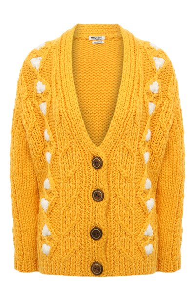 Шерстяной кардиган MIU MIU, арт. MMF307-MPZ-F0080, фото 1