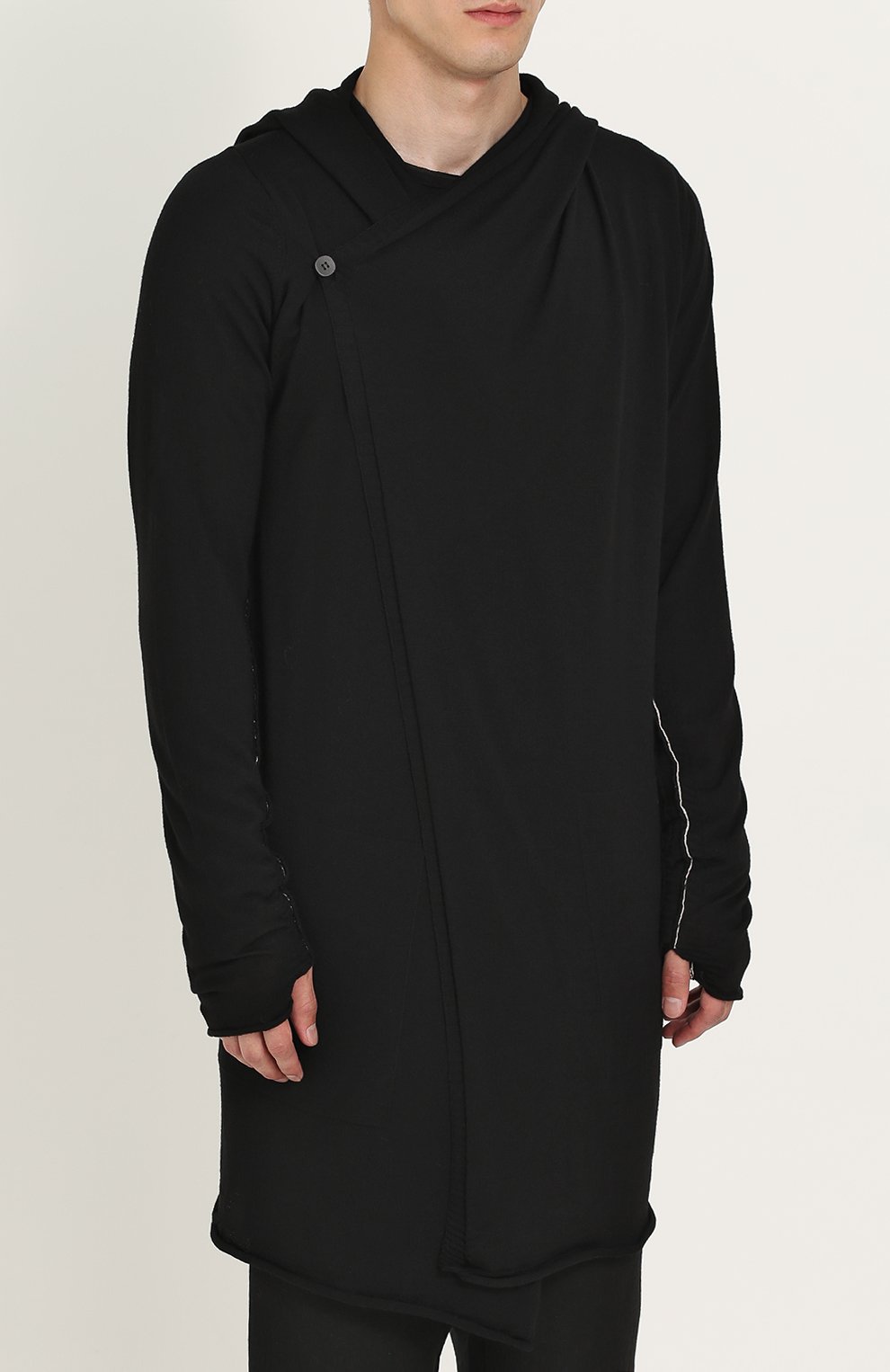 Шерстяной удлиненный кардиган асимметричного кроя MASNADA, арт. M19M06, фото 3