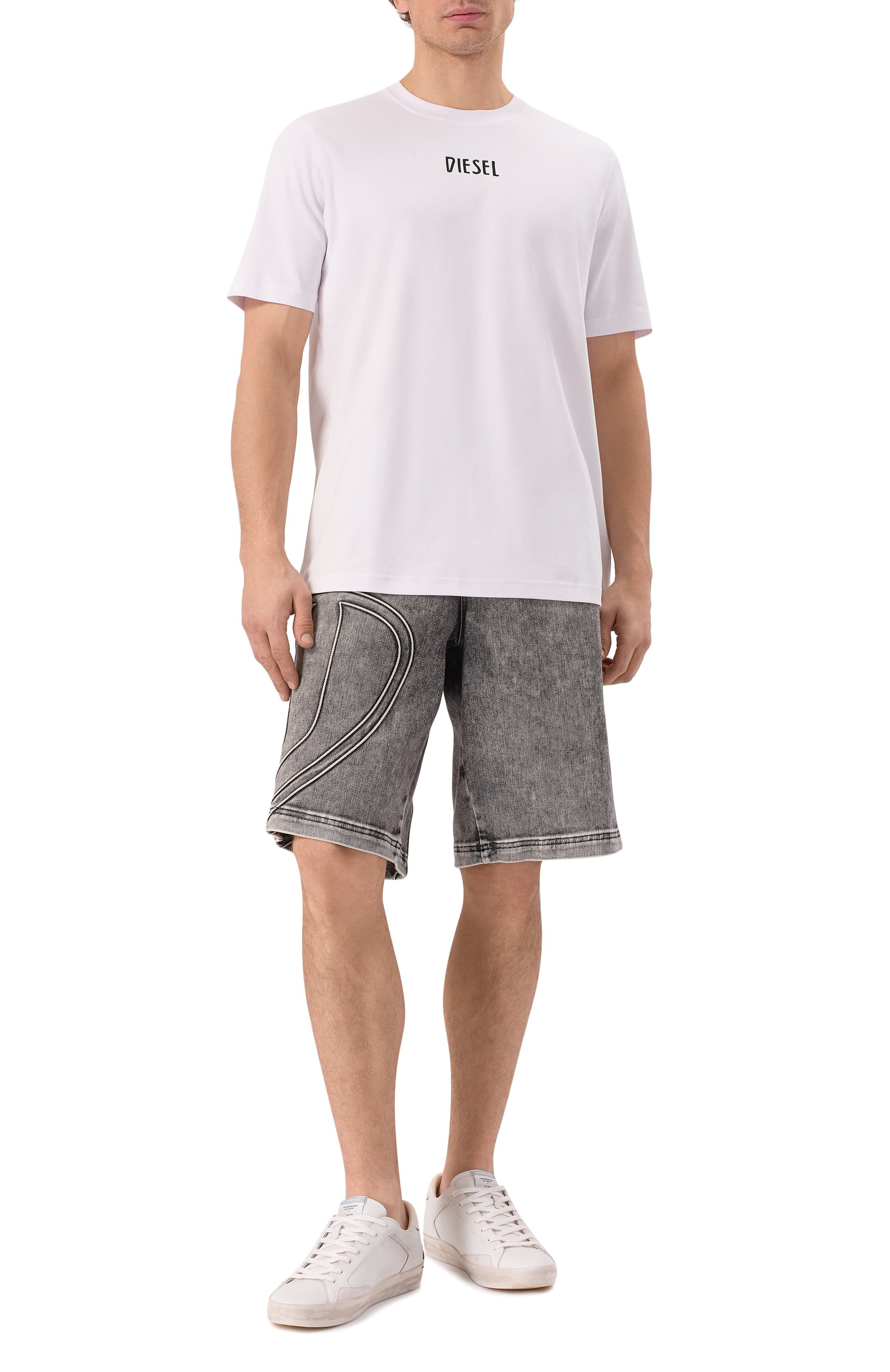 Хлопковая футболка DIESEL, арт. A18640/0AIJU, фото 2