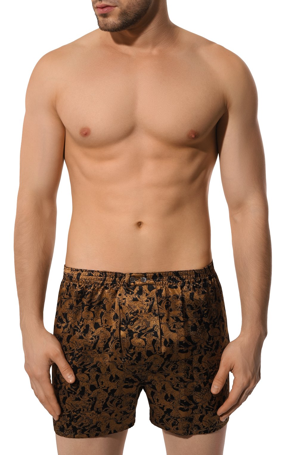 Шелковые боксеры DEREK ROSE, арт. 6030-BRIN103, фото 2