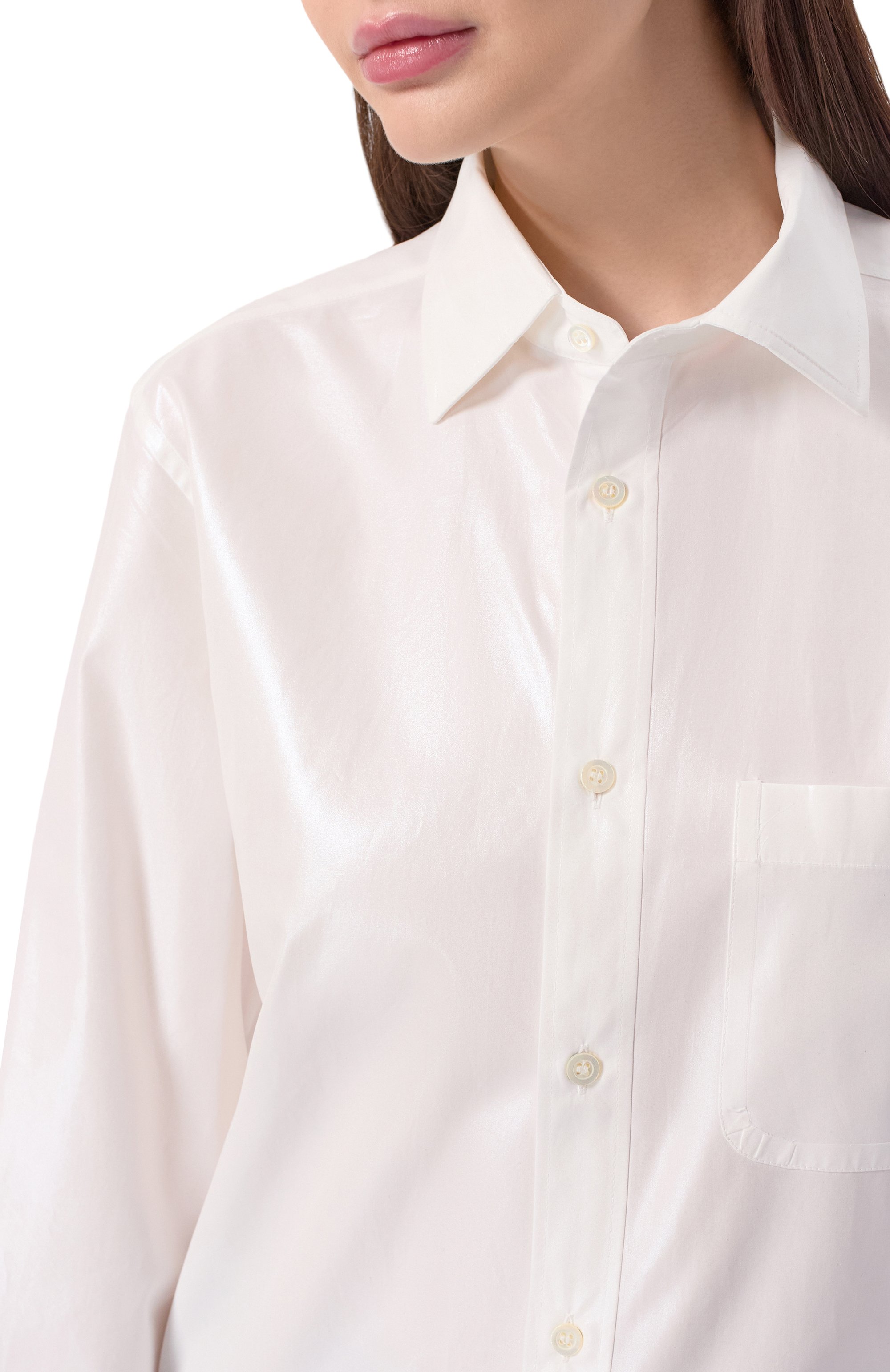 Хлопковая рубашка MAISON MARGIELA, арт. S50DT0071/S43001, фото 5