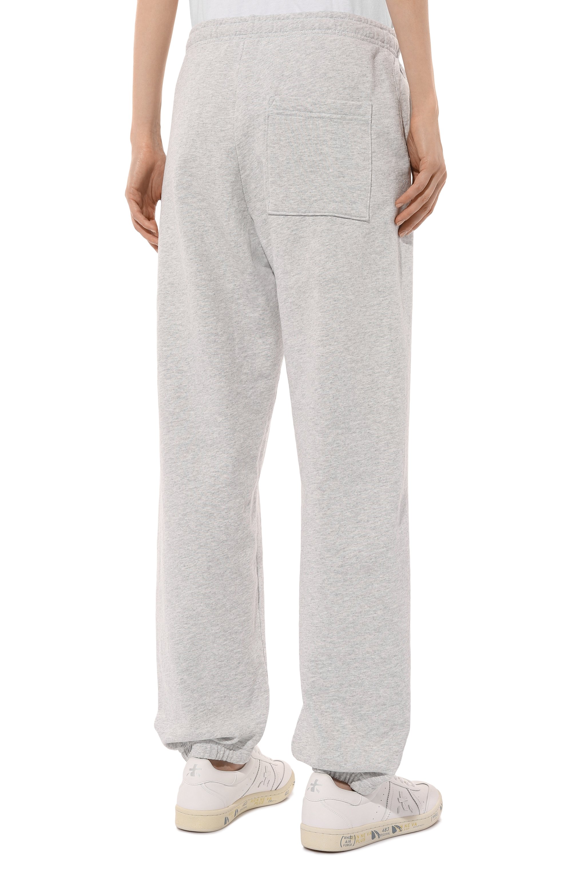 Хлопковые джоггеры SPORTY AND RICH серого цвета по цене 24750 руб., арт. PA036516218GY03, фото 4 Хлопковые джоггеры SPORTY AND RICH, арт. PA036516218GY03, фото 4