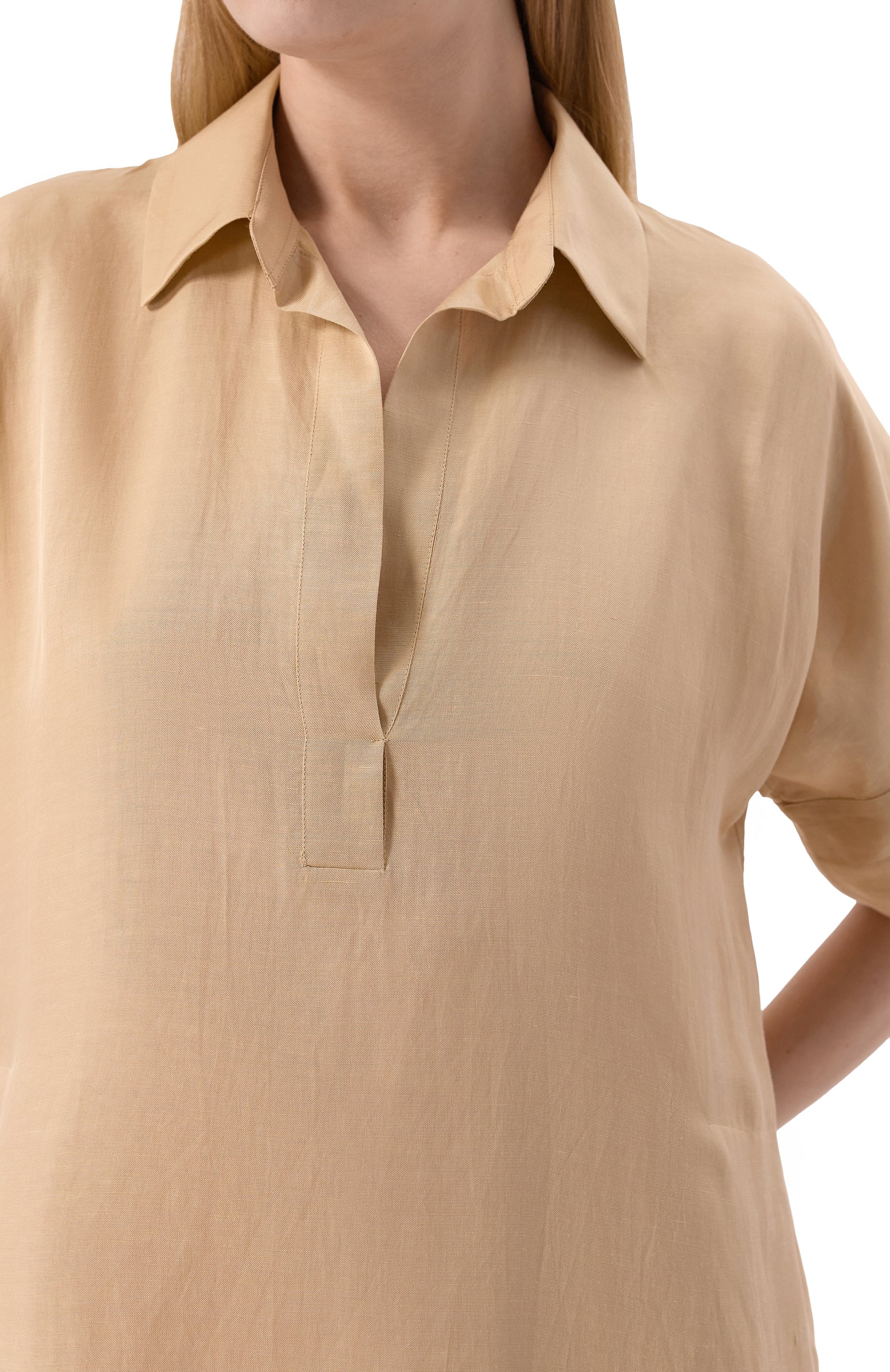 Платье из вискозы и льна ANTONELLI FIRENZE, арт. L6579N/922, фото 5