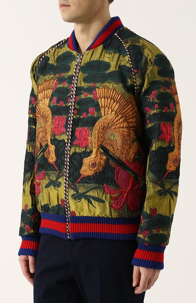 Бомбер на молнии с вышивкой GUCCI, арт. 493711/Z463G, фото 3