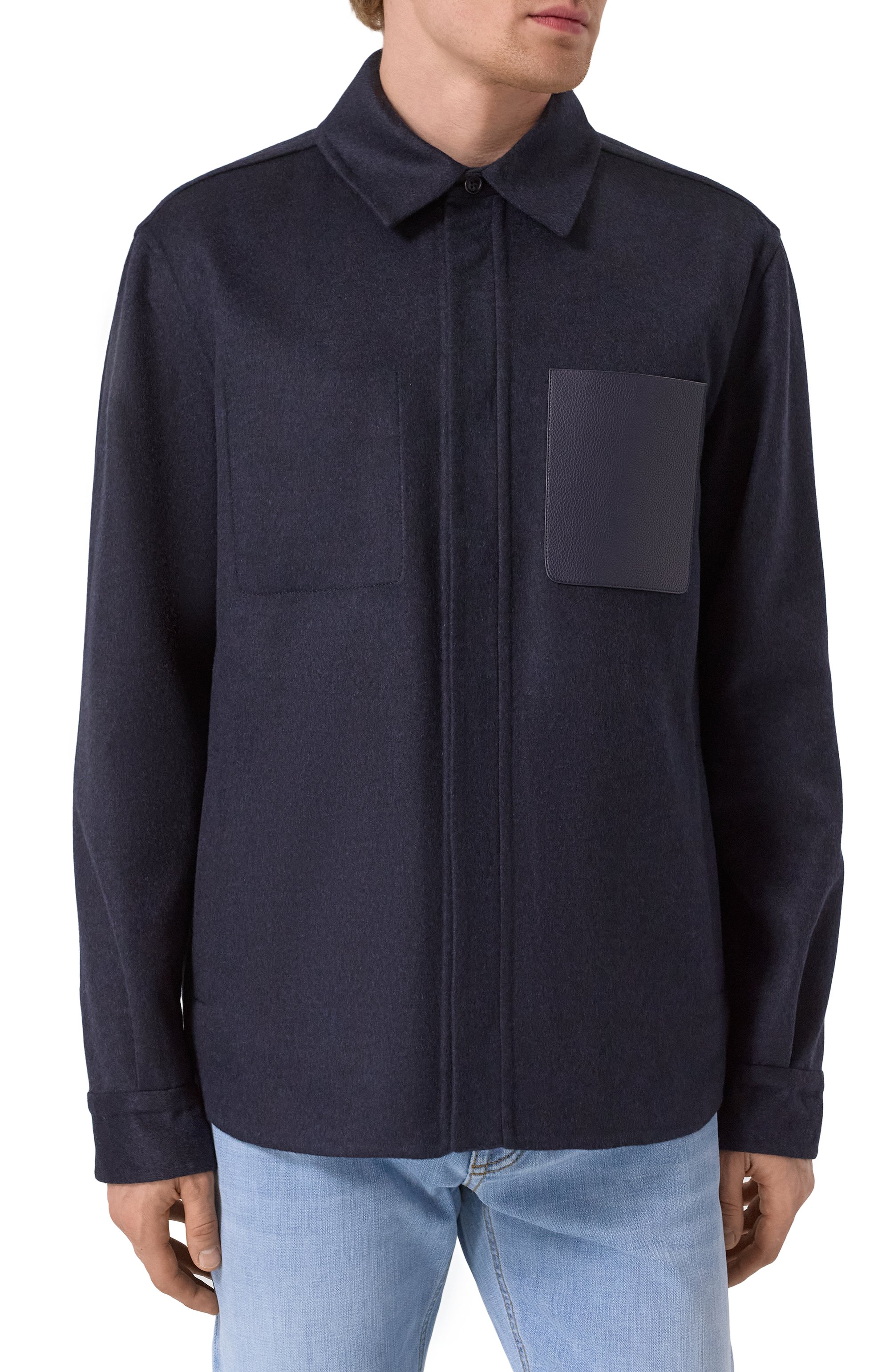 Куртка-рубашка из шерсти и кашемира ZILLI, арт. DBLA04M024450034U, фото 3