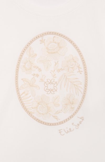 Хлопковая футболка ELIE SAAB JUNIOR, арт. EFTS024/TS0059, фото 3