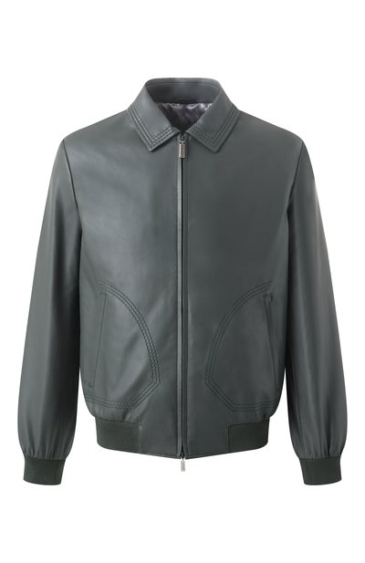 Мужской кожаный бомбер ZILLI, арт. A0RYH1M1005VTSU00