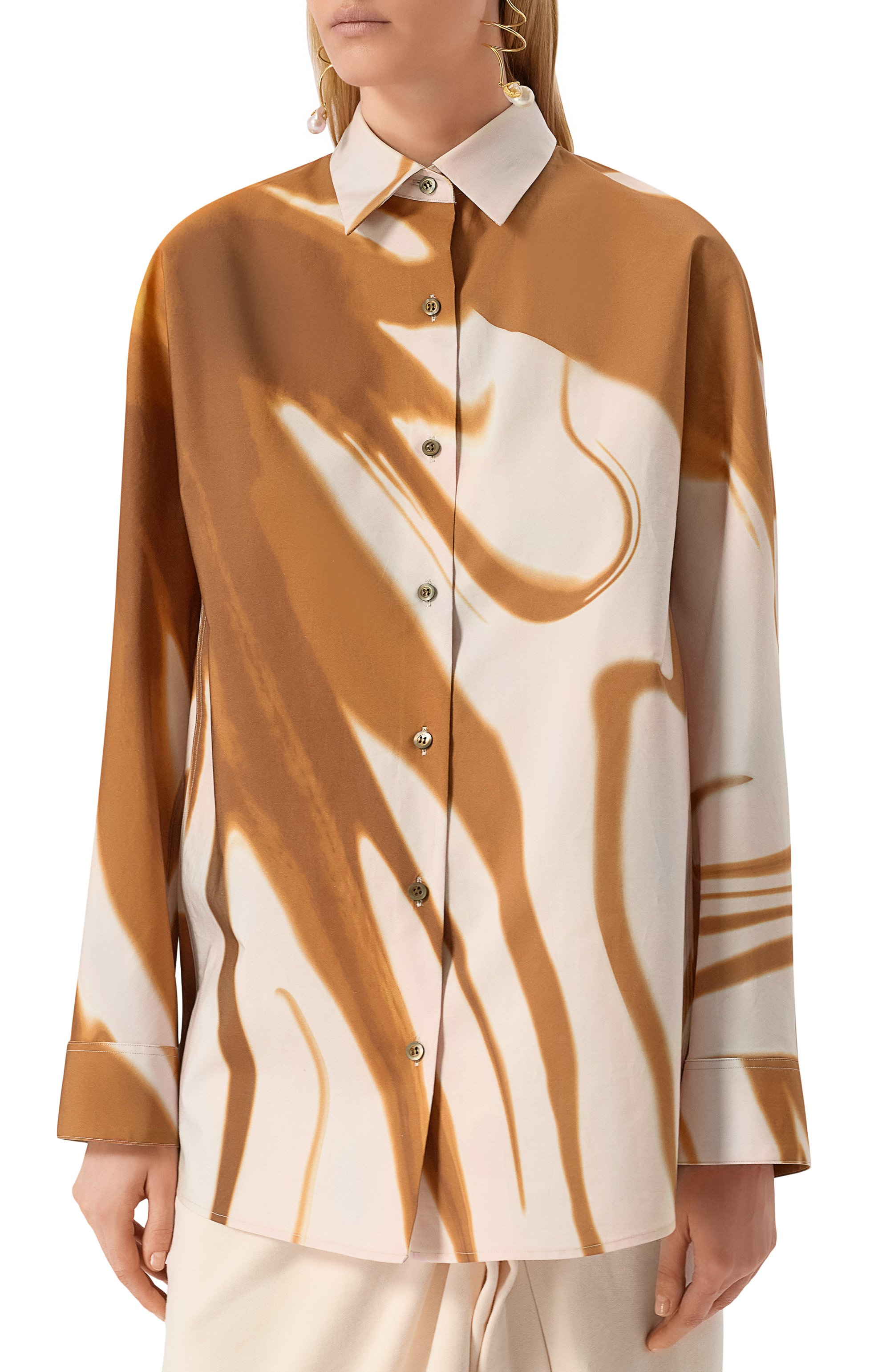 Хлопковая рубашка DRIES VAN NOTEN, арт. 251-010713-1036, фото 3