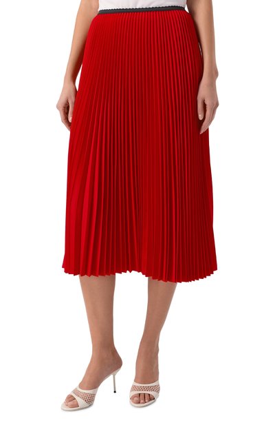 Плиссированная юбка N21 красного цвета по цене 110000 руб., арт. C121/3016, фото 3 Плиссированная юбка N21, арт. C121/3016, фото 3