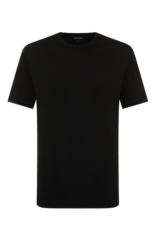 Хлопковая футболка Giorgio Armani 6LSM90/SJTKZ Чёрный 6LSM90/SJTKZ