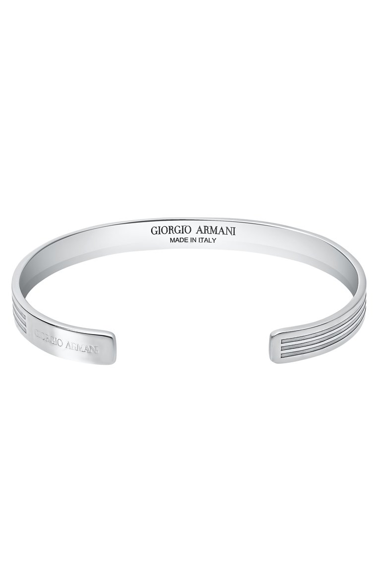 Мужской браслет GIORGIO ARMANI серебряного цвета, арт. 53P213 4F213 | Фото 3 (Региональные ограничения белый список (Axapta Mercury): Не проставлено; Нос: Не проставлено; Материал: Серебро)