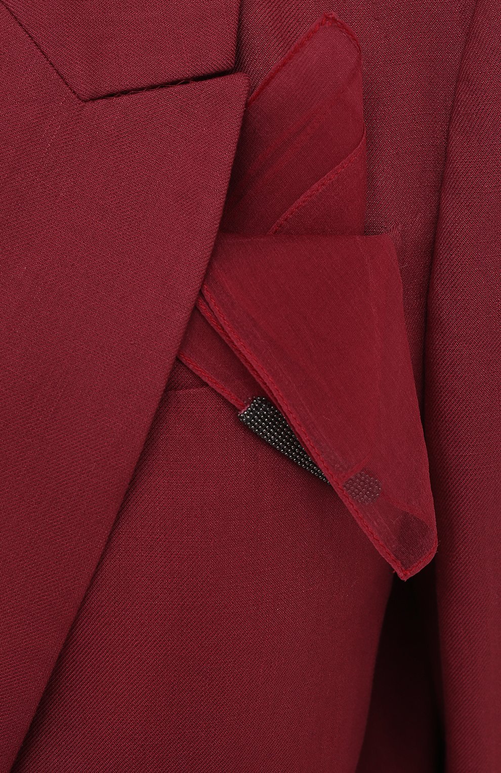 Жакет из хлопка и льна BRUNELLO CUCINELLI бордового цвета по цене 360000 руб., арт. MF5912103, фото 5 Жакет из хлопка и льна BRUNELLO CUCINELLI, арт. MF5912103, фото 5