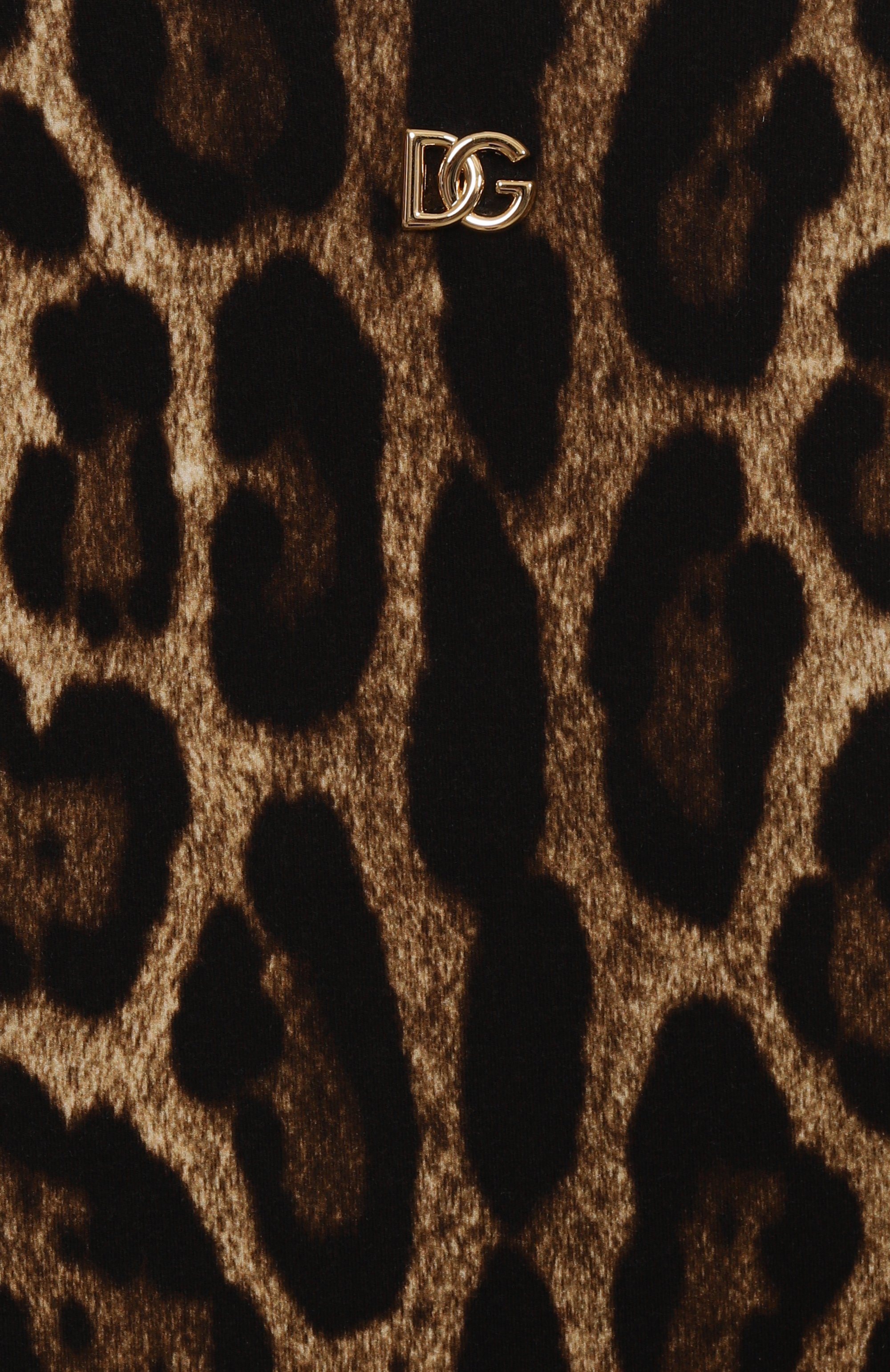 Хлопковая водолазка DOLCE & GABBANA леопардового цвета по цене 47800 руб., арт. L5JTLE/FSGQX/8-12+, фото 3 Хлопковая водолазка DOLCE & GABBANA, арт. L5JTLE/FSGQX/8-12+, фото 3