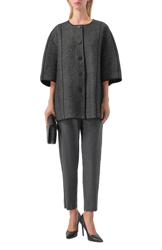 Брюки из шерсти и кашемира Emporio Armani EW002238/TE10537 Серый  EW002238/TE10537 Фото 2