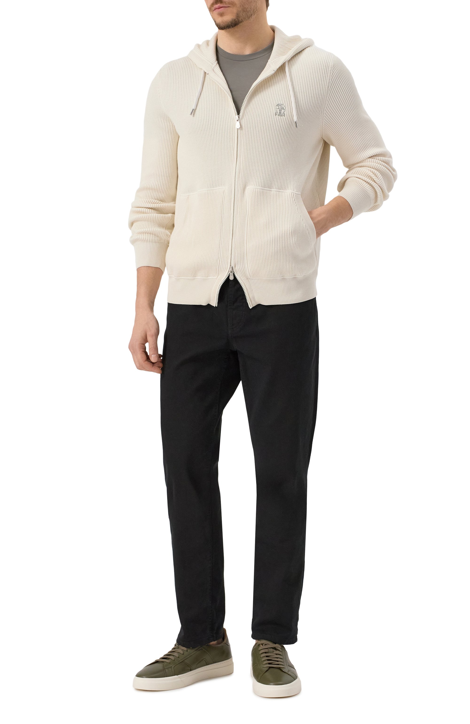 Хлопковый кардиган BRUNELLO CUCINELLI, арт. M29200416G, фото 2