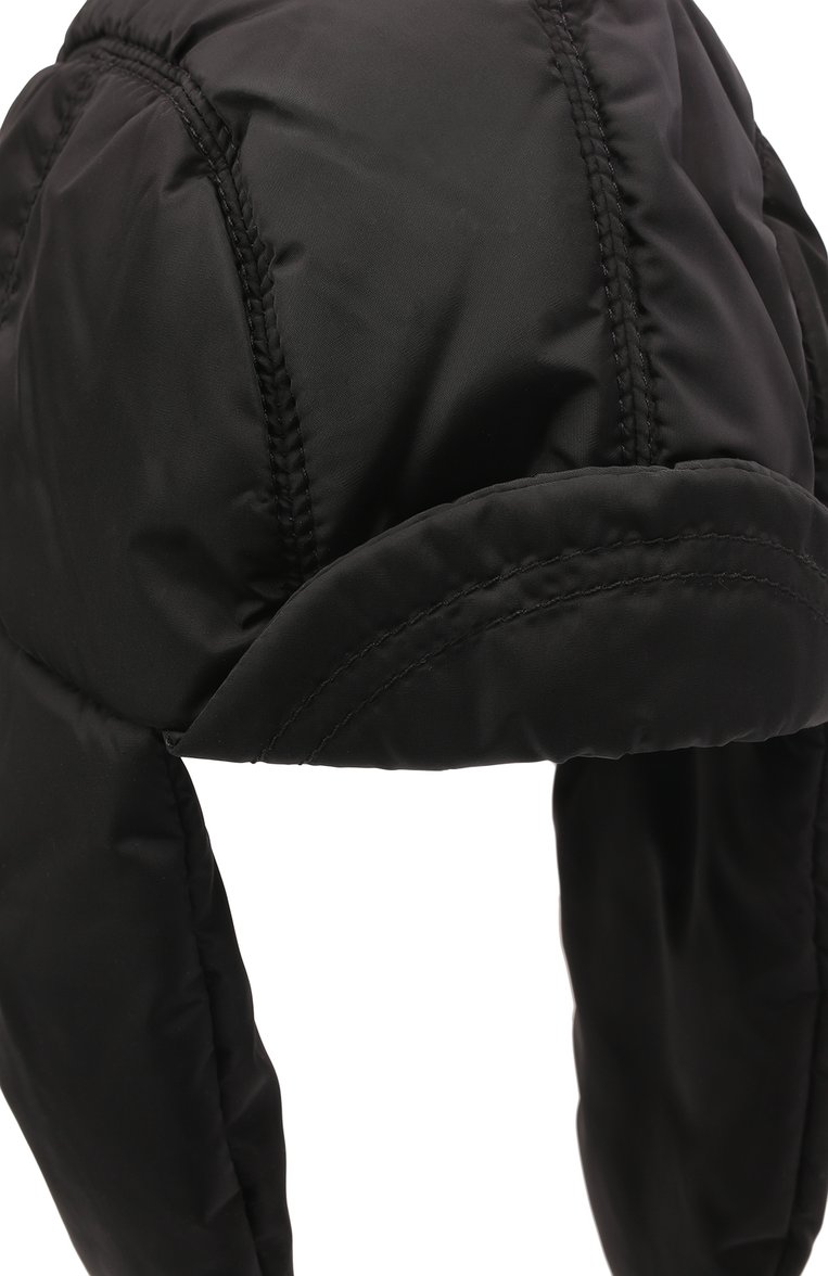 Мужская утепленная шапка-ушанка the outdoor capsule ZEGNA черного цвета, арт. Z3I90H/B39 | Фото 3 (Материал: Текстиль, Синтетический материал; Нос: Не проставлено; Материал сплава: Проставлено)