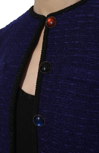 Жакет из шерсти и шелка SAINT LAURENT, арт. 678431/Y7D30, фото 5