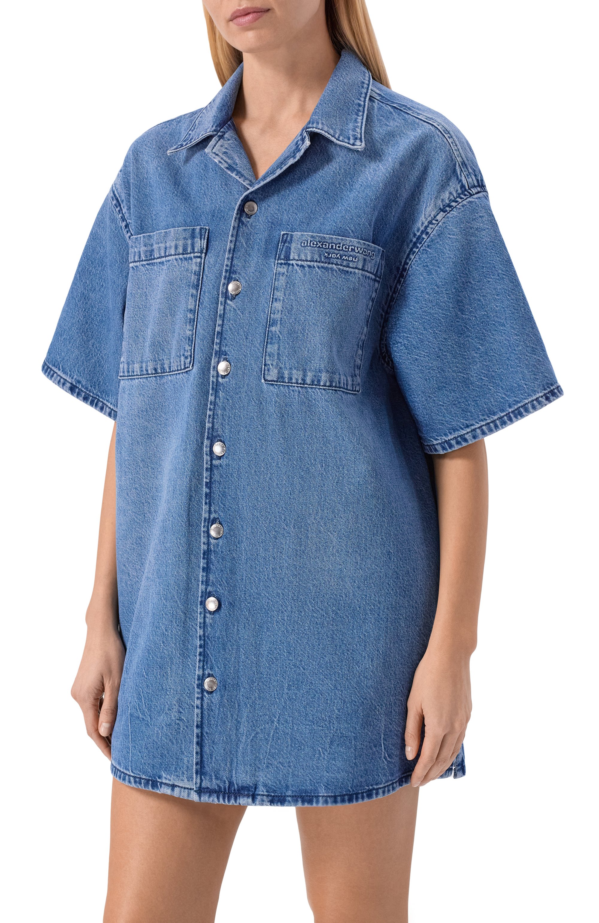 Джинсовое платье ALEXANDER WANG, арт. 4DC1266940, фото 3